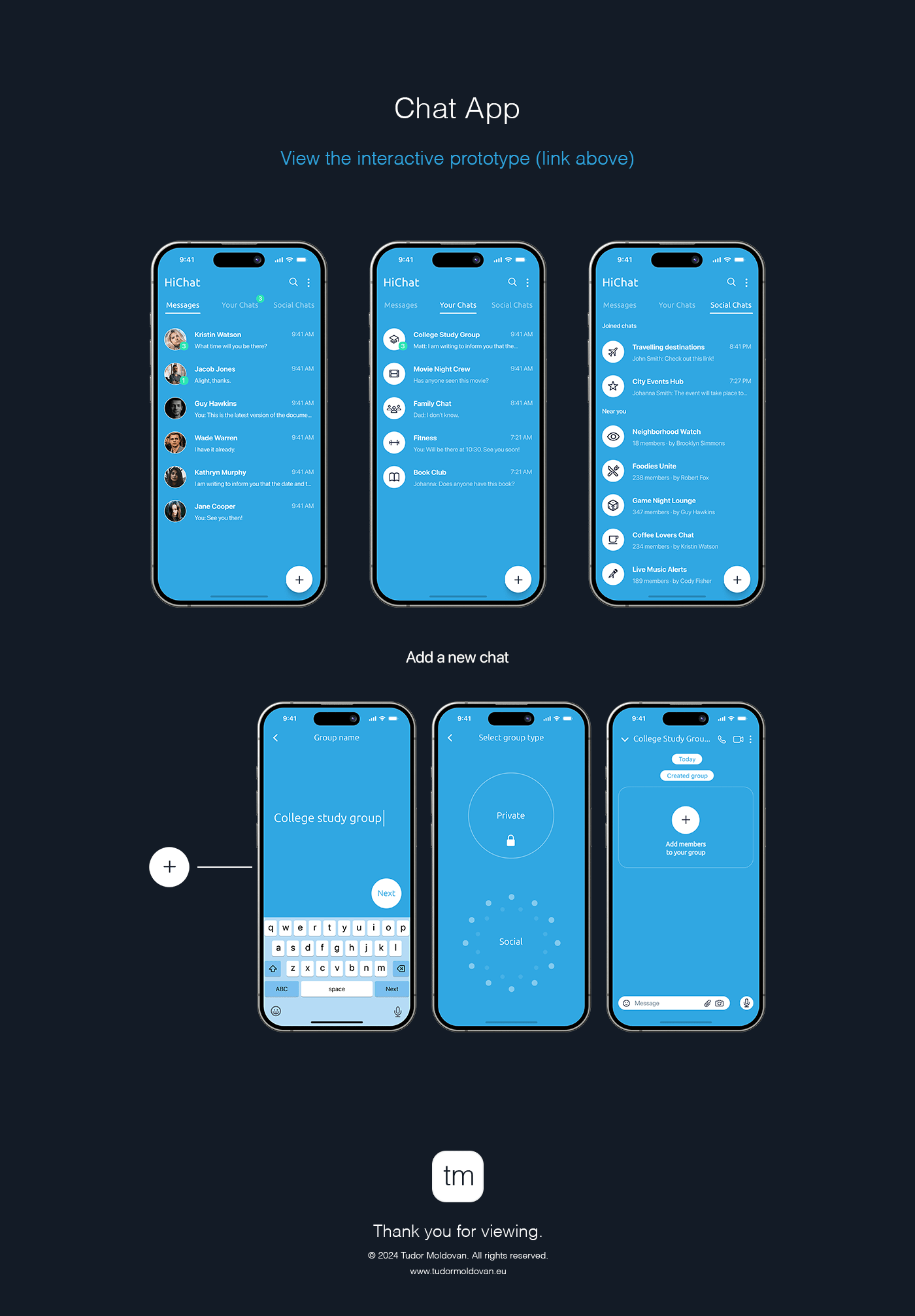 Chat App - User Interface